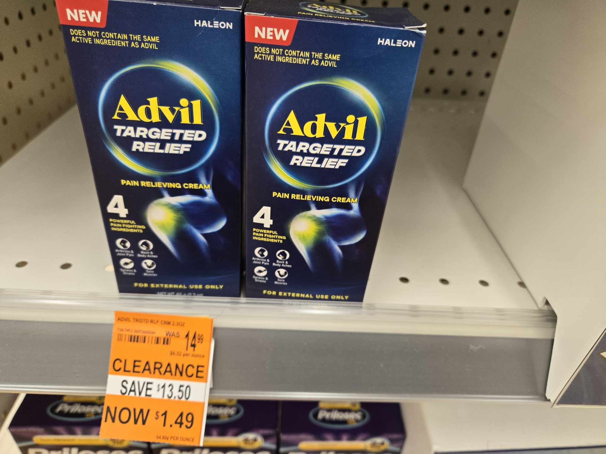 Clearance Alert! FREE Advil Targeted Relief at Walgreen’s 