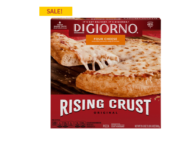 DiGiorno or Newman’s Own Pizza ONLY $3.99 at Big Y 12/26 – 01/01