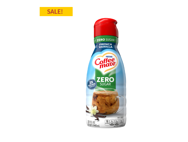 Coffee Mate Zero Sugar Creamer ONLY $3.49 at Big Y 01/09 – 01/15