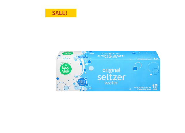 Food Club Seltzer 12pk ONLY $2.99 at Big Y 01/02 – 01/08