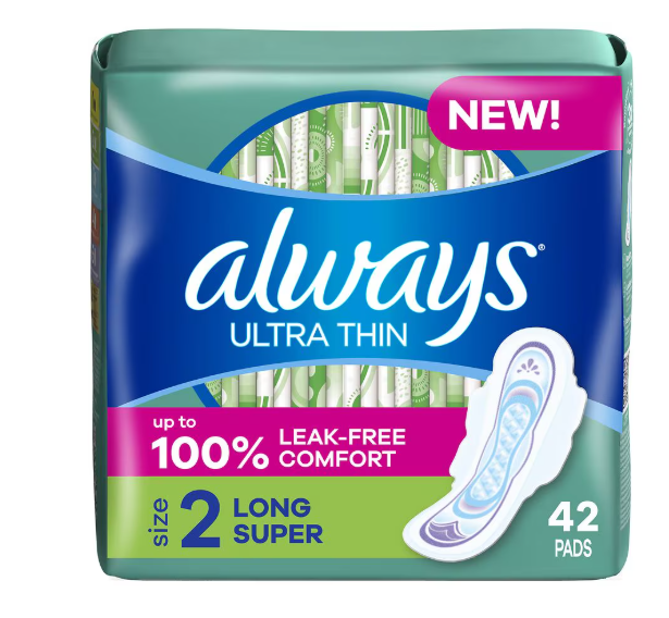 Always Ultra Thin Pads ONLY $1.99 at Walgreens 06/01 – 06/07