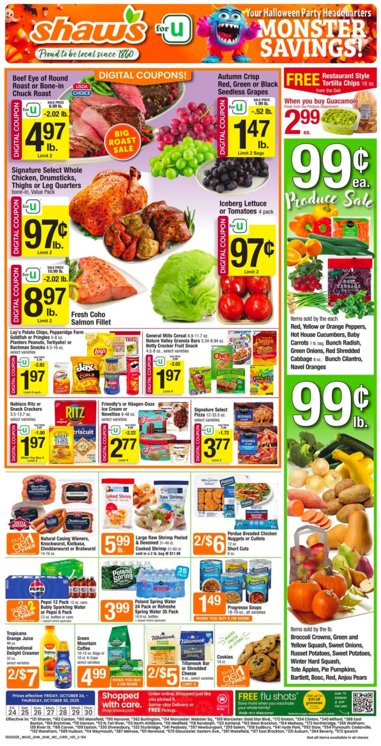 Shaws Ad Preview 10/24 – 10/30