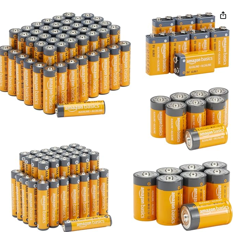 Amazon Basics 108 Count Alkaline Battery Super Value Pack ONLY $40.69