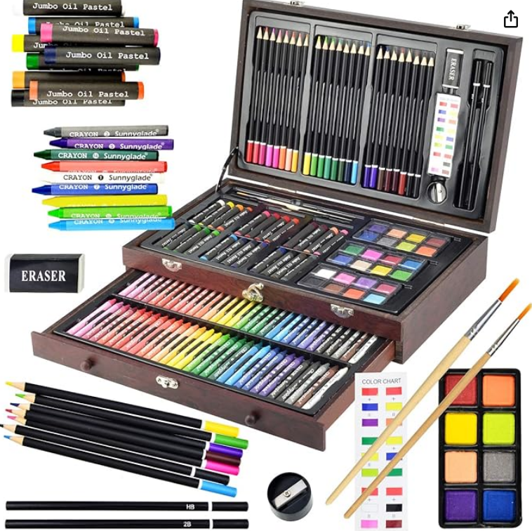 Sunnyglade 145 Piece Deluxe Art Set ONLY $22.08 at Amazon