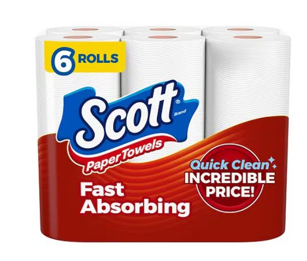 Scott Paper Towels ONLY $2.75 at Walgreens 03/15 – 03/21